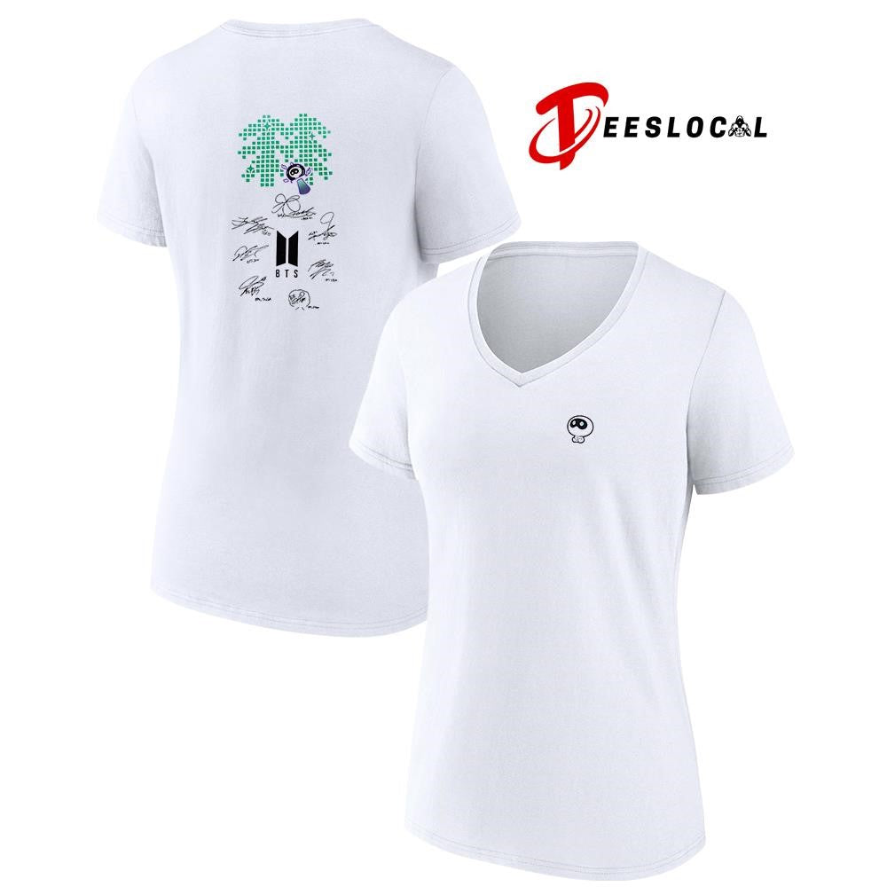 BTS Comeback and World Tour mascot signature shirt