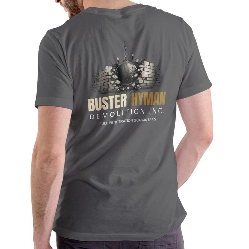 BUSTER HYMAN DEMOLITION INC. Funny name T Shirt, Unisex Cotton Hoodie, Sweatshirt | PodTeesHub.com