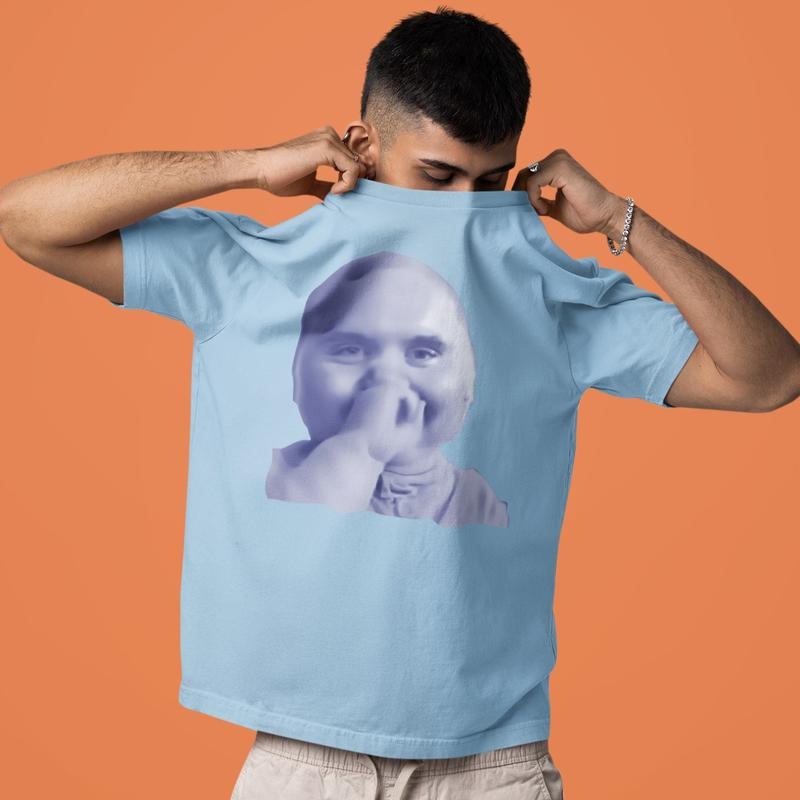 Baby Kirk Holding Laugh Shirt, Baby Meme Hoodie, Frying Baby Charlie Tee Sweatshirt | PodTeesHub.com