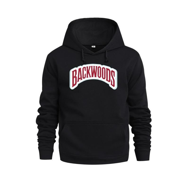 Backwoods Comfort Hoodie In Soft Cotton Blend With Crew Neck Design For Everyday Casual Wear And Relaxed Style T-Shirts,...