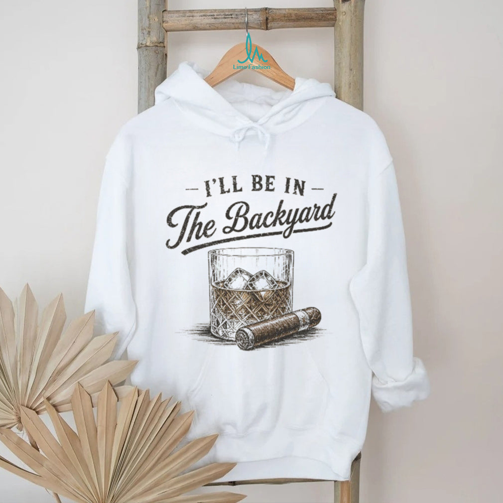 Backyard Whiskey And Cigar Vintage Style Graphic T Shirt