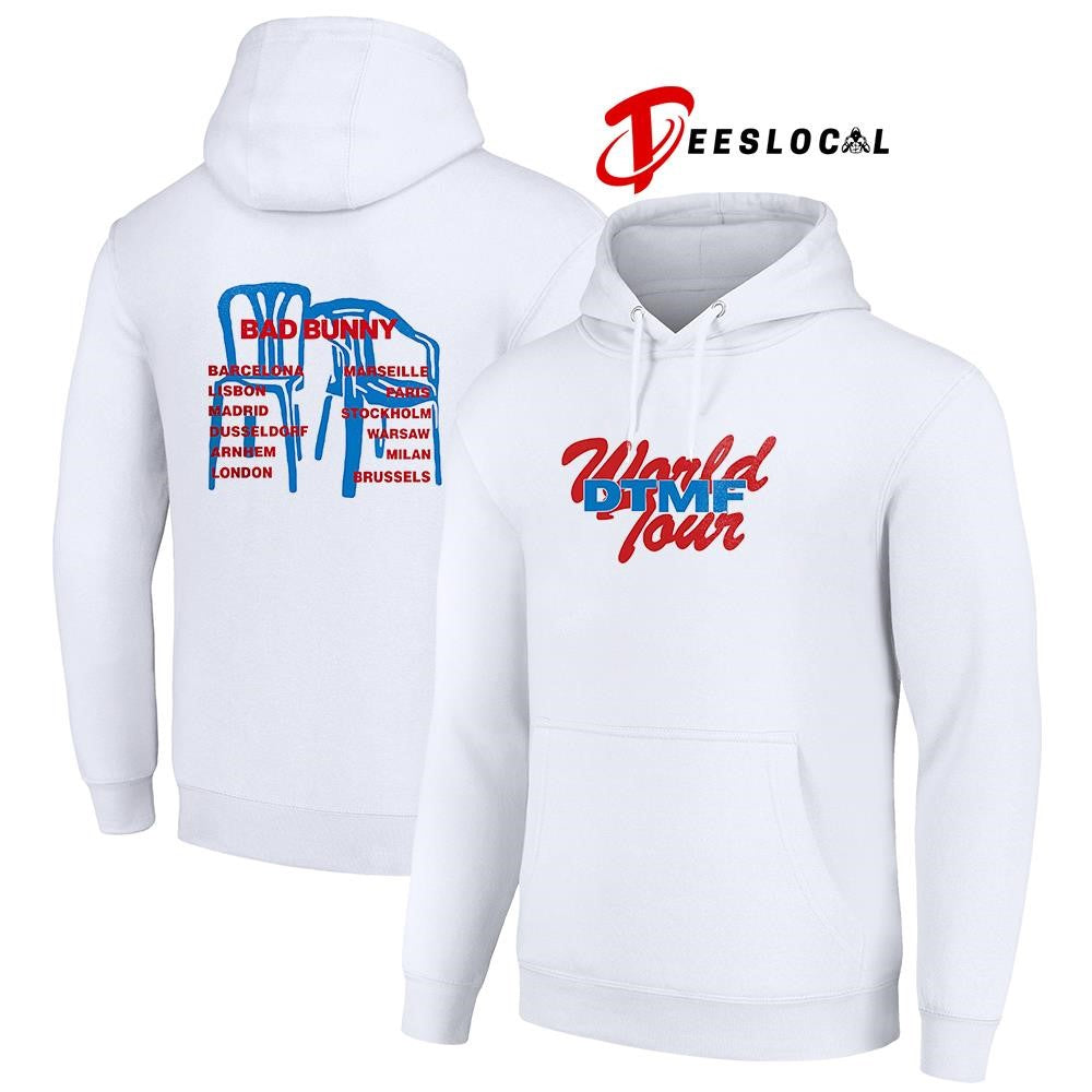 Bad Bunny DTMF World Tour monobloc cities shirt