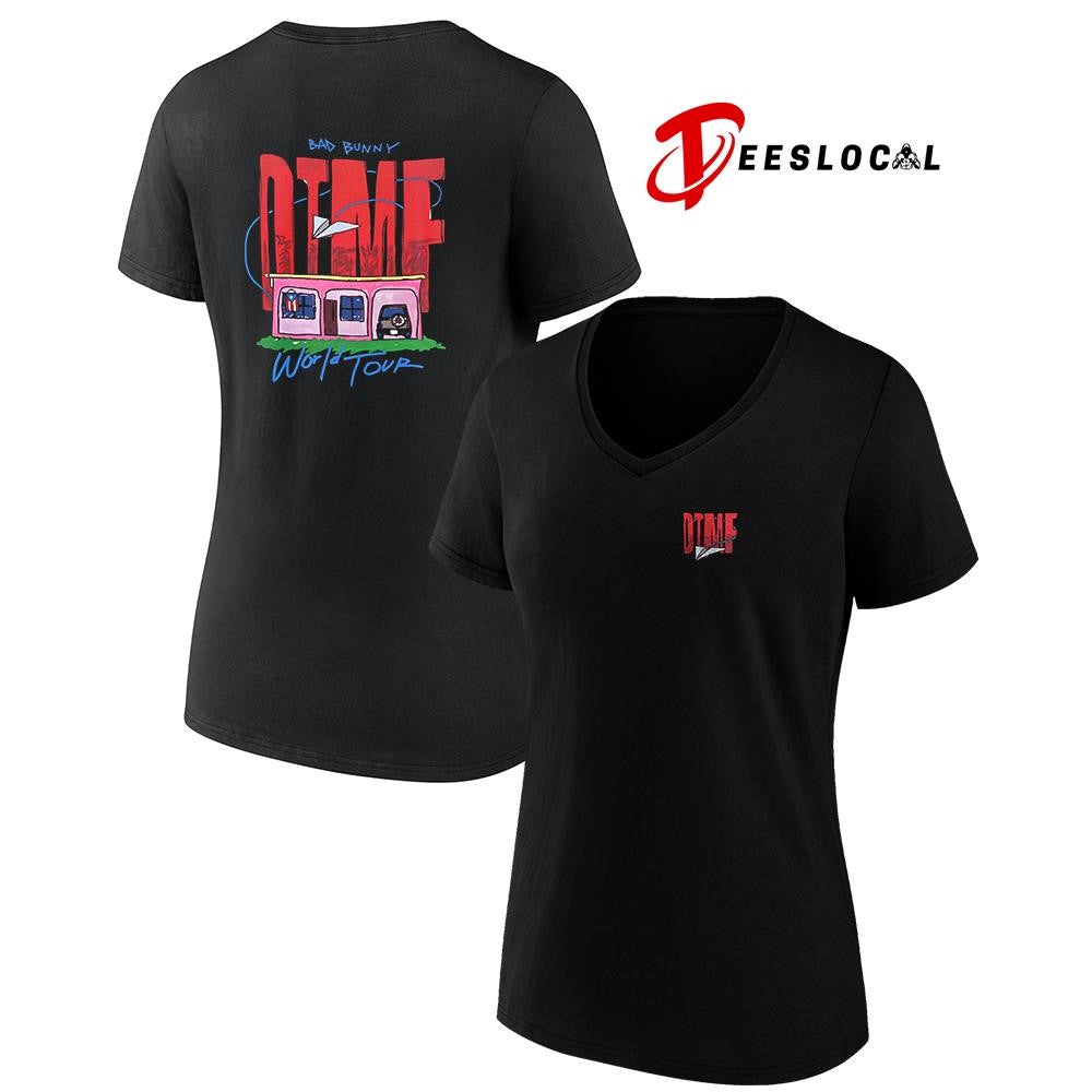 Bad Bunny DTMF World Tour paper airplane shirt