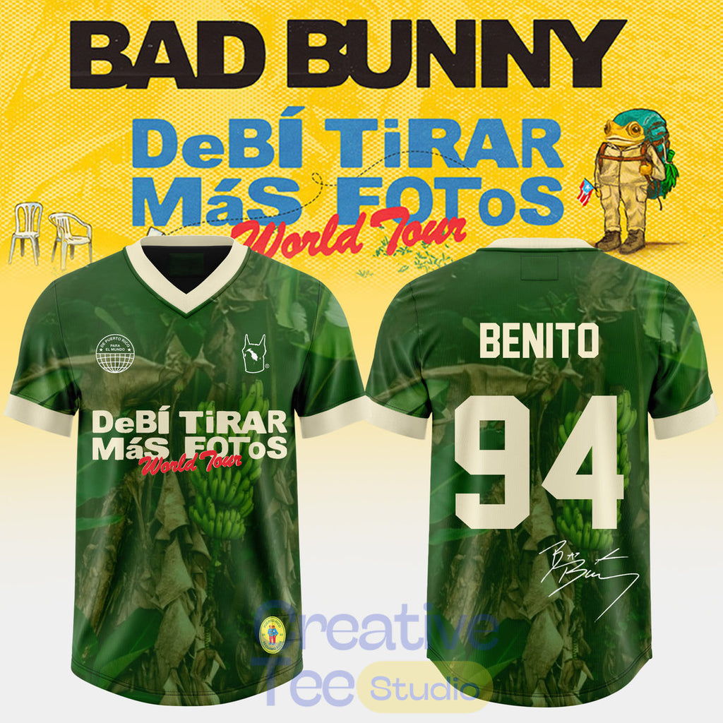 Bad Bunny DeBÍ TiRAR MáS FOToS World Tour Exclusive Football Jersey