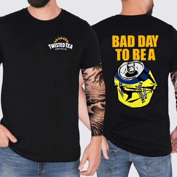 Bad Day to Be a Twisted Tea 2 Sided TShirt, Funny Dad T-Shirt, Gift for Men for Woman, Menswear Graphic Tee Casual Top...