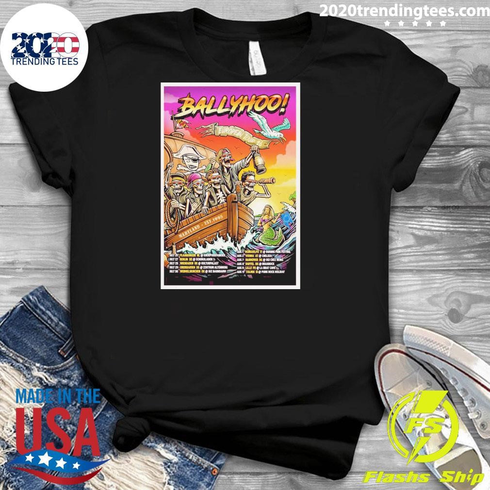 Ballyhoo Rocks European Tour 2026 Maryland EST.1995 Shirt