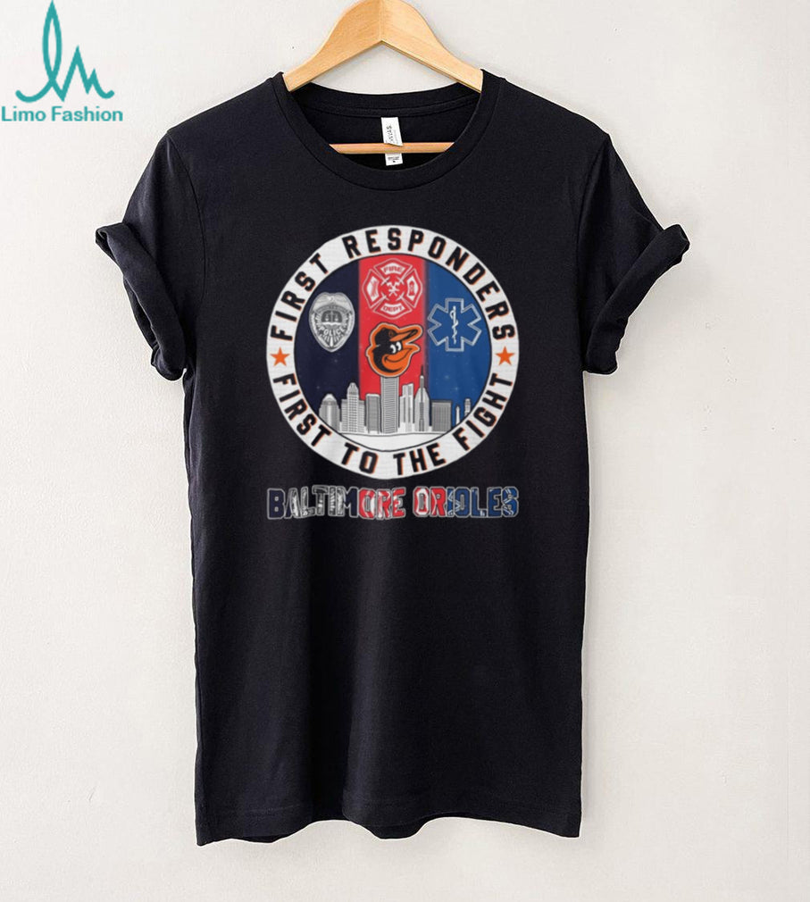 Baltimore Orioles First Responders Police Fire Ems T Shirt