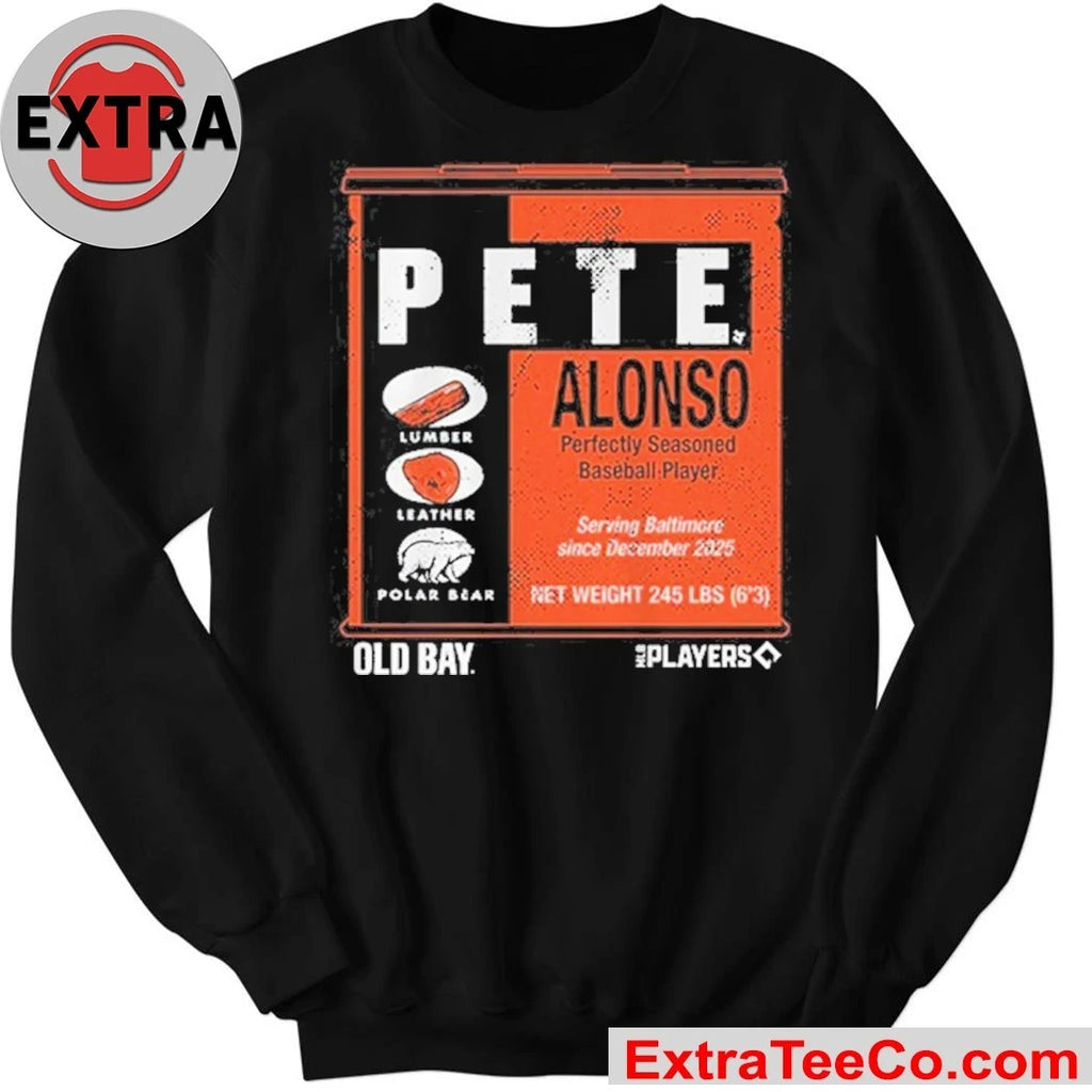 Baltimore Pete Alonso Old Bay Can Shirt Baltimore Orioles Baseball Tee