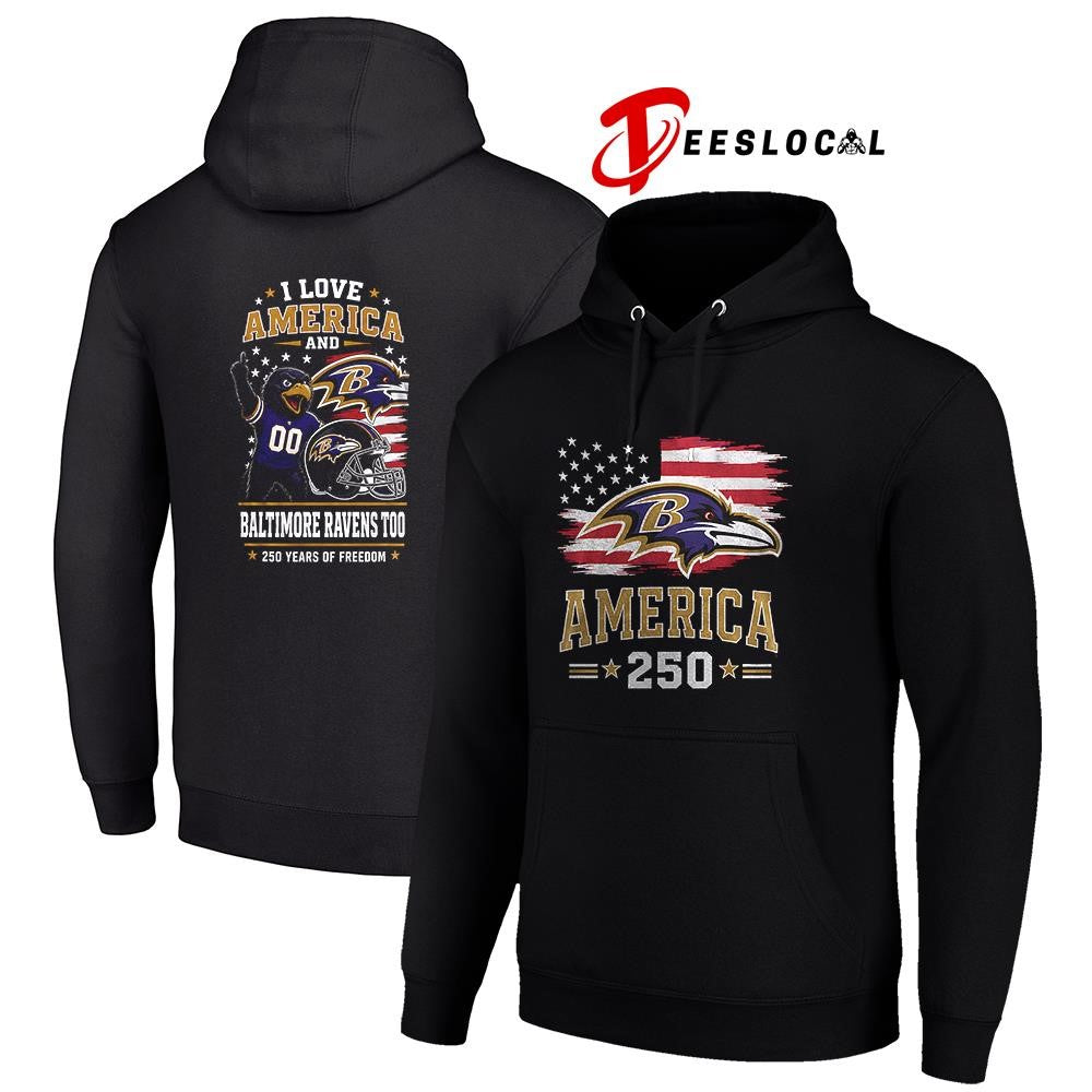 Baltimore Ravens 250 years of freedom mascot shirt