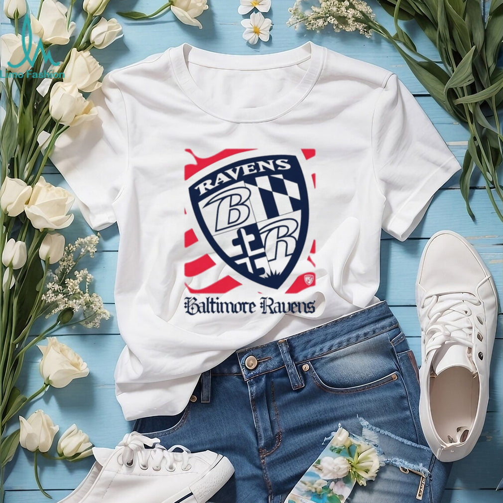 Baltimore Ravens American 250th Flag Heritage Wordmark shirt