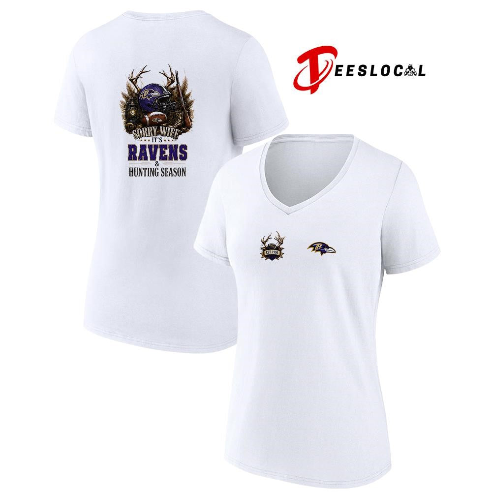 Baltimore Ravens sorry wife it’s hunting season deer shirt