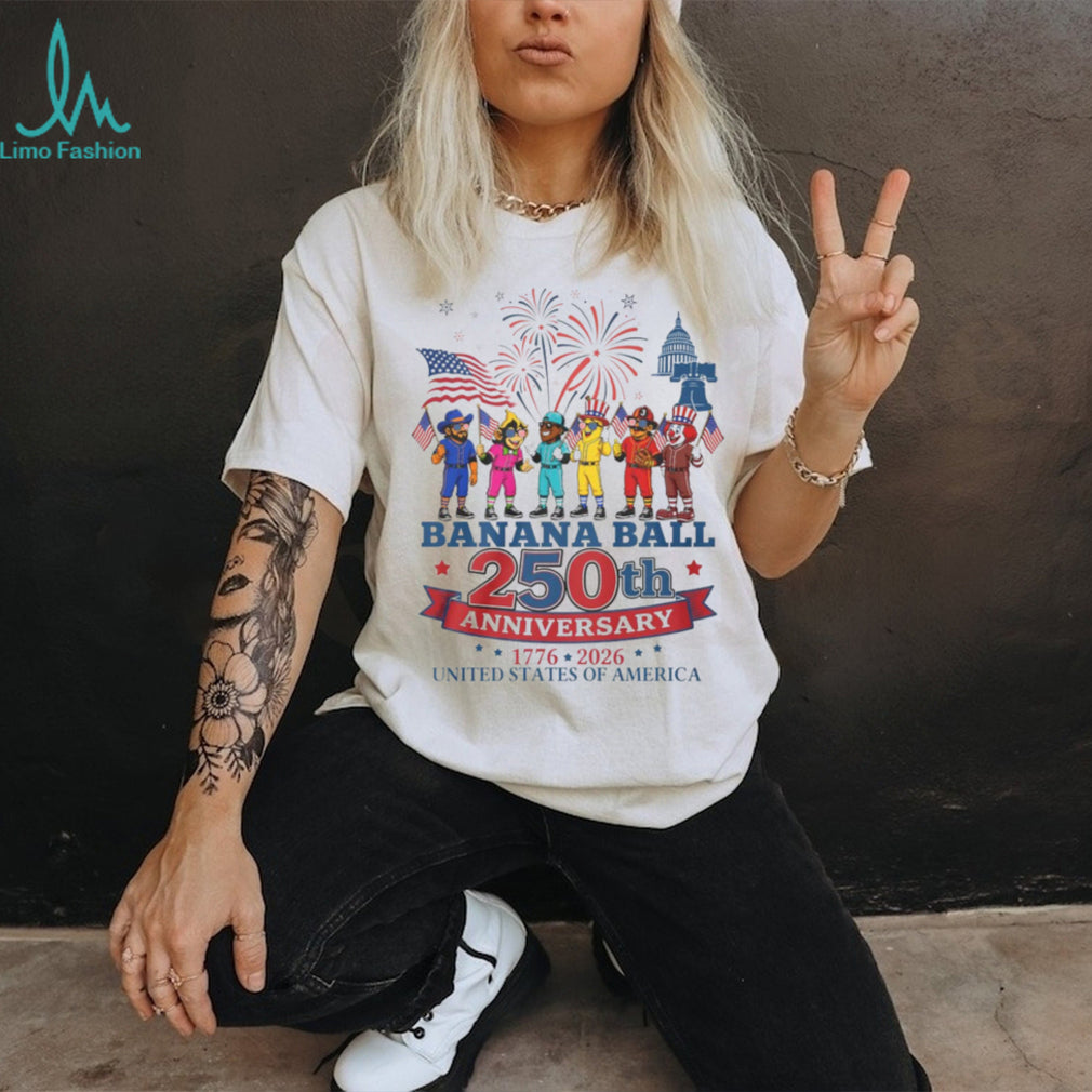 Banana Ball 250th Anniversary USA Patriotic Baseball Shirt