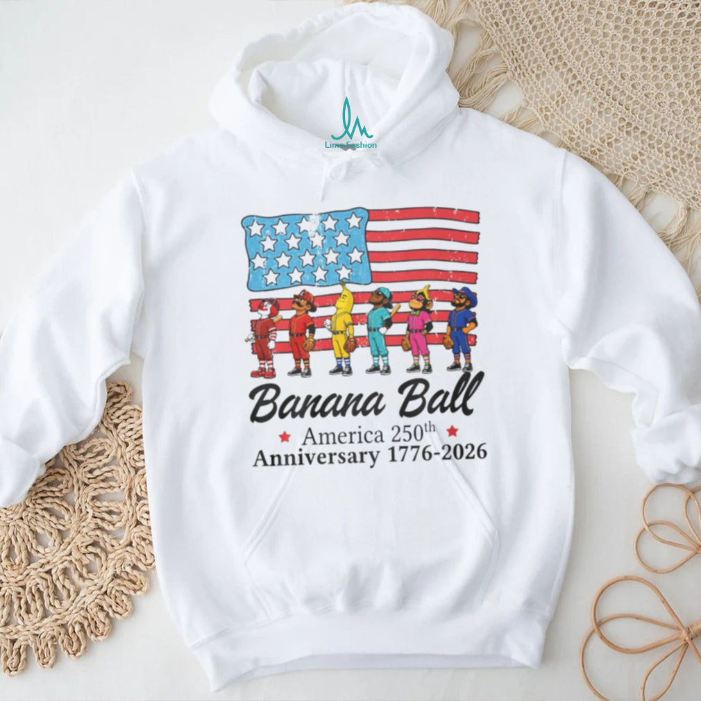 Banana Ball America 250th Anniversary Flag Vintage Shirt