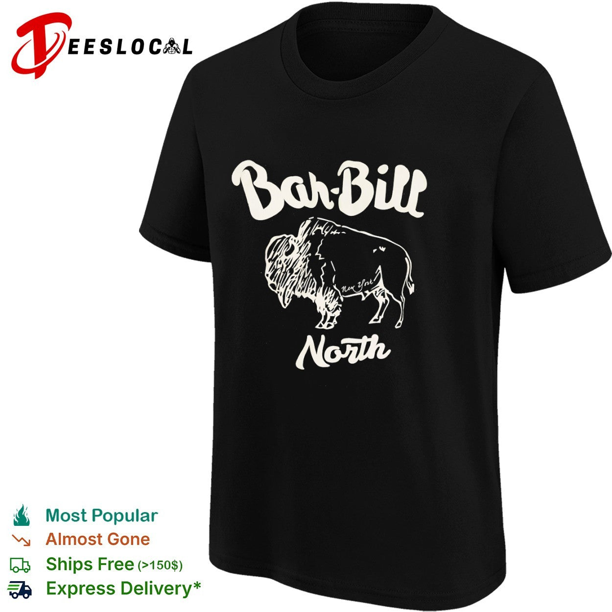 Bar Bill North Buffalo New York American Bison shirt