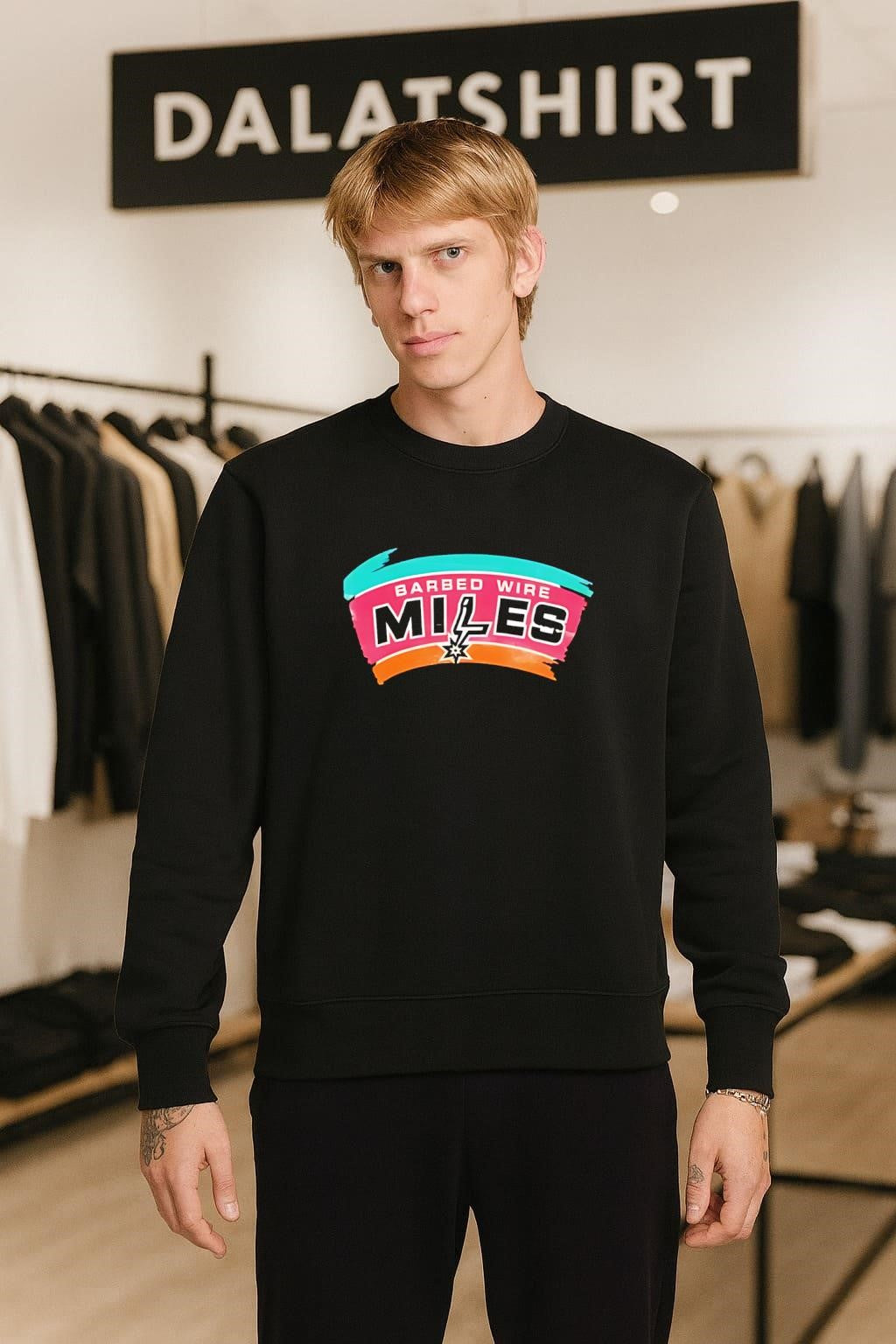 Barbed Wire Miles San Antonio Basketball Logo shirt
