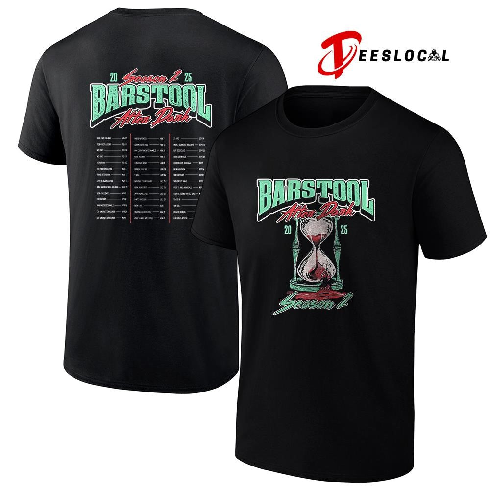Barstool After Dark Season 2 cities dates graphic shirt