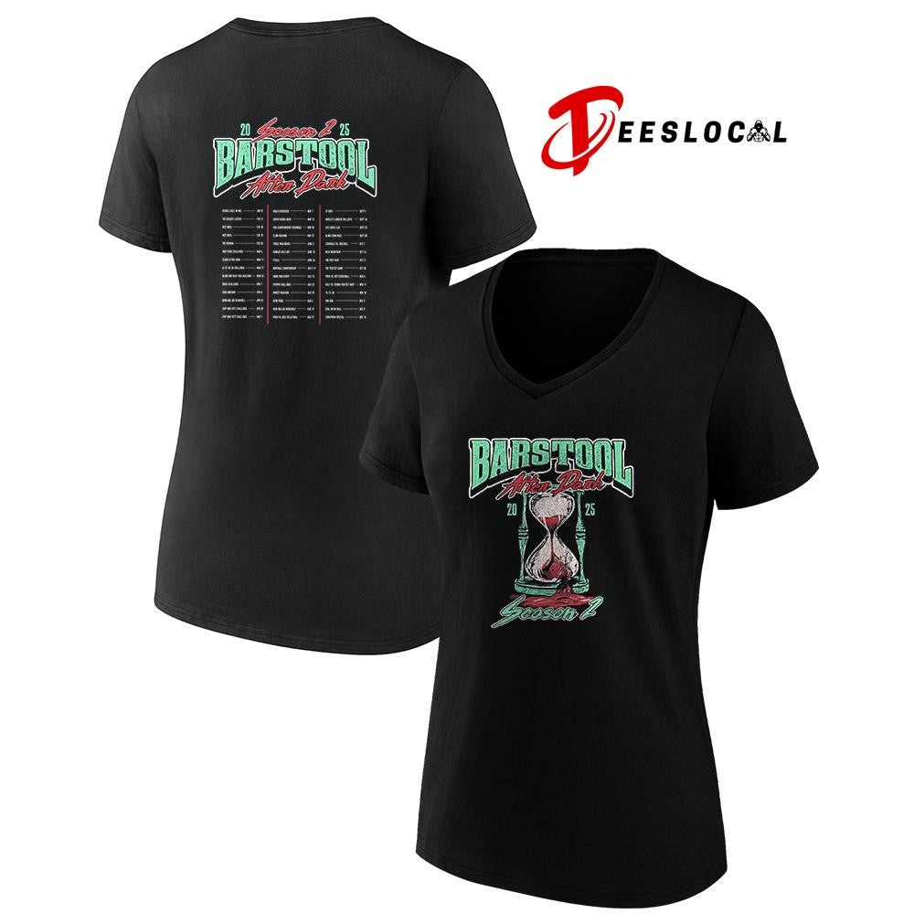 Barstool After Dark Season 2 cities dates graphic shirt