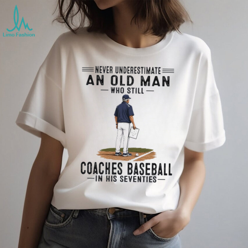 Baseball Coach Seventies Old Man Sports Graphic Shirt