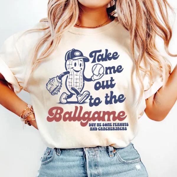 Baseball Game Day Shirt, Take Me Out To The Ballgame Tee, Vintage Sports Baseball T-Shirt Hoodie, Sweatshirt | PodTeesHub.com