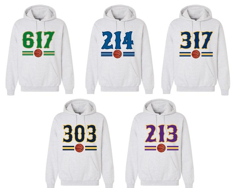 Basketball Area Code Hoodie Comfy Fall Hoodie Perfect for Slam Dunk Days City Pride T-Shirts, Sweatshirt | PodTeesHub.com