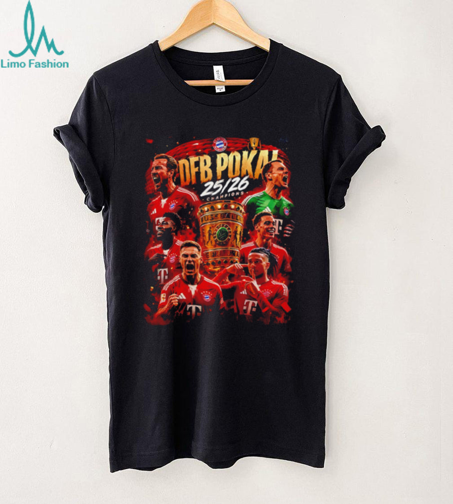 Bayern Munich DFB Pokal 2526 Champions Squad Graphic T Shirt