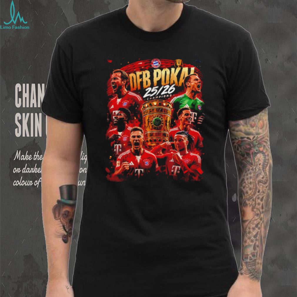 Bayern Munich DFB Pokal 2526 Champions Squad Graphic T Shirt