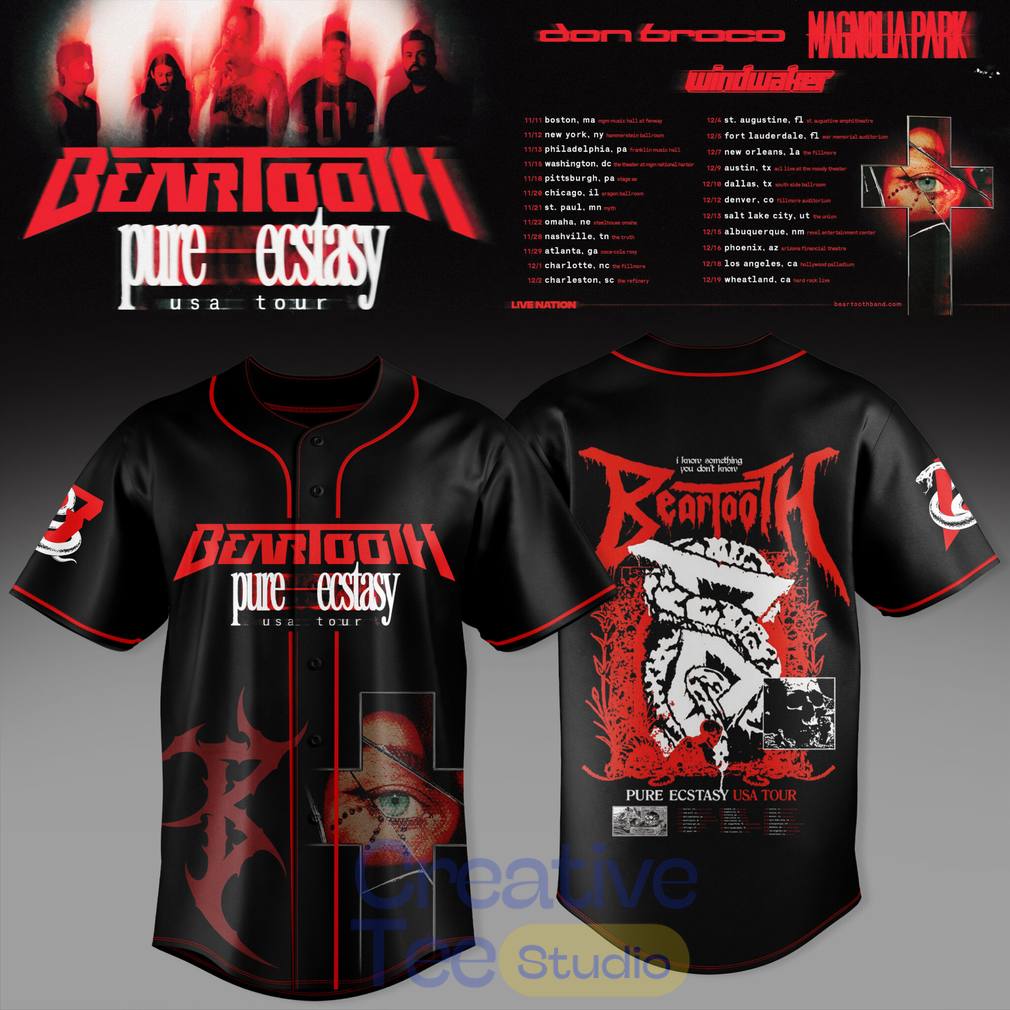 Beartooth Pure Ecstasy Tour 2026 Special Jersey