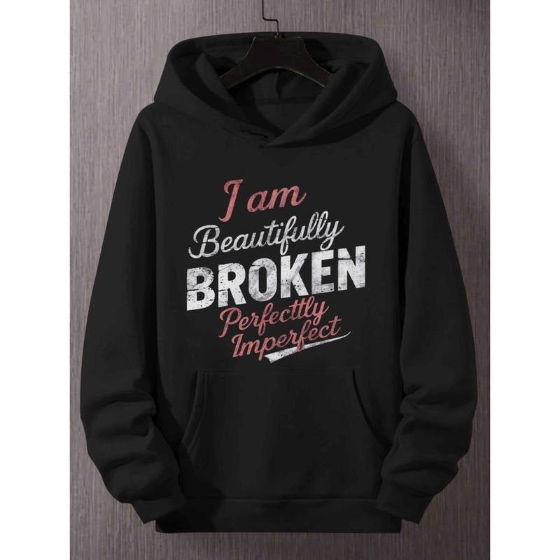 Beautifully Broken Perfectly Imperfect Plus Size Hoodies For Men T-Shirts, Sweatshirt | PodTeesHub.com