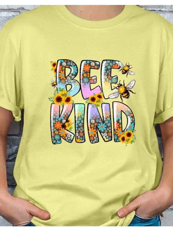 Bee Kind Be Kind Graphic T-shirt Hoodie, Sweatshirt | PodTeesHub.com