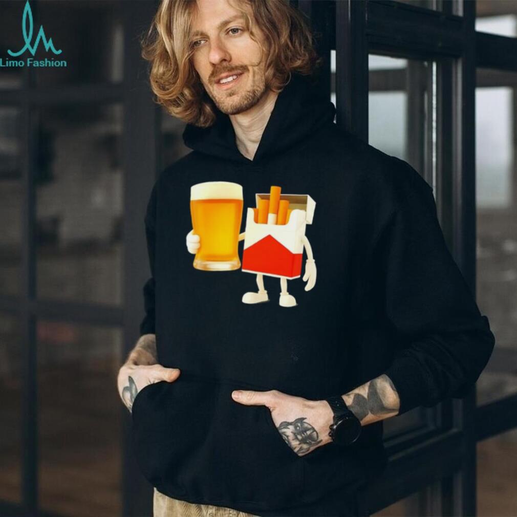 Beer and Marlboro Cigs meme shirt