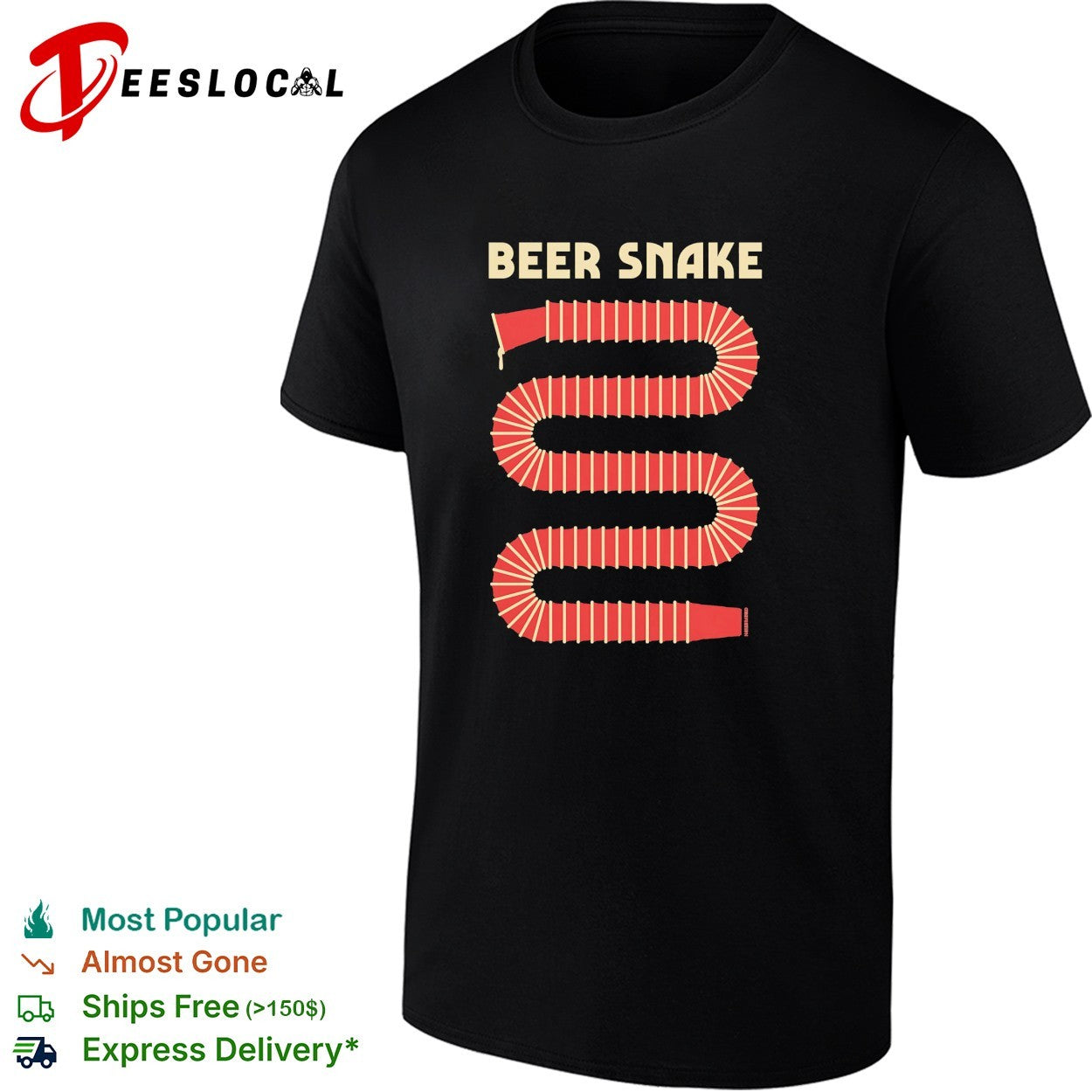 Beer snake shirt