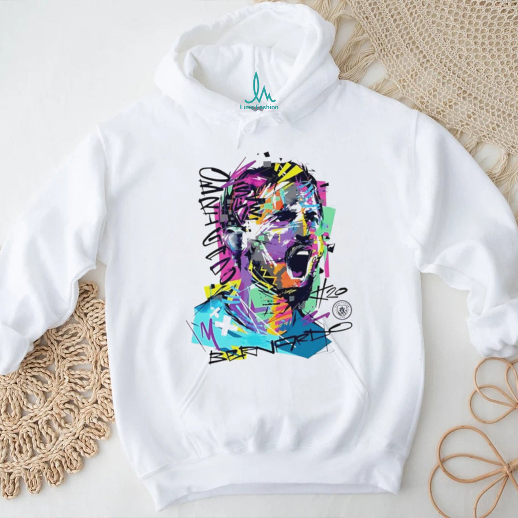Bernardo Silva Manchester City Abstract Art Soccer T Shirt