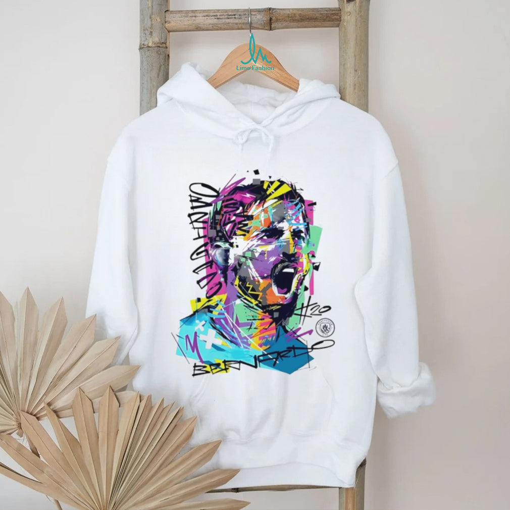 Bernardo Silva Manchester City Abstract Art Soccer T Shirt