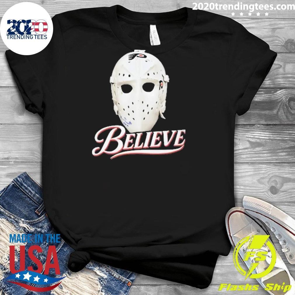Bernie Parent Ice Hockey Mask Believe Shirt