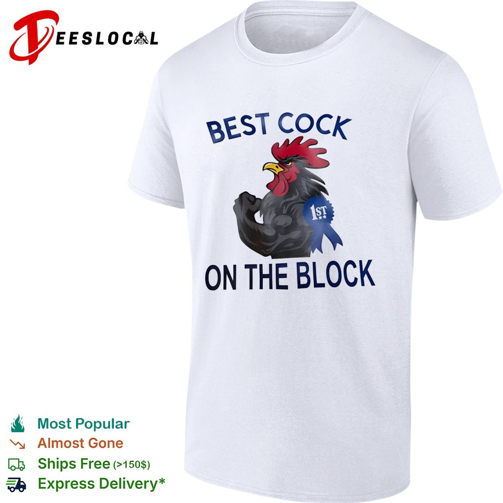 Cock on the Block 1st Place Rooster Muscle shirt