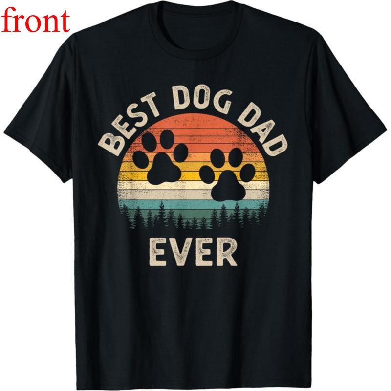 Best Dog Dad Ever Vintage Father's Day Dog Lover T-Shirt Hoodie, Sweatshirt | PodTeesHub.com