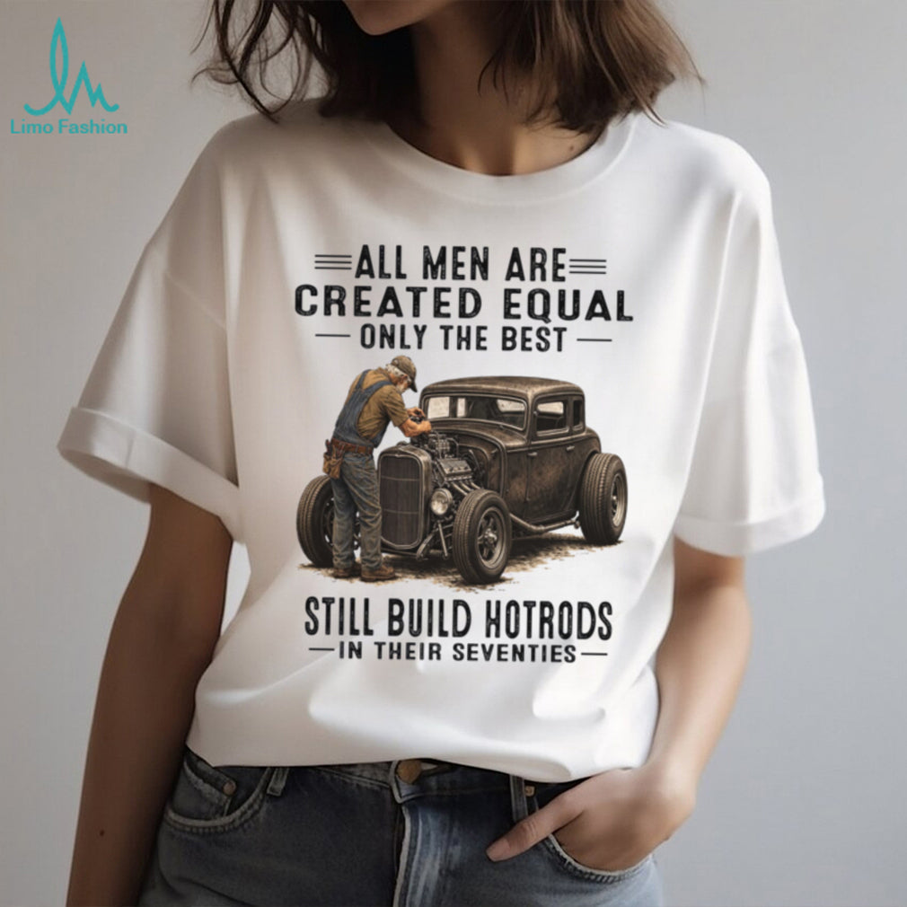 Old Man Hotrod Builder Vintage Mechanic Graphic Shirt