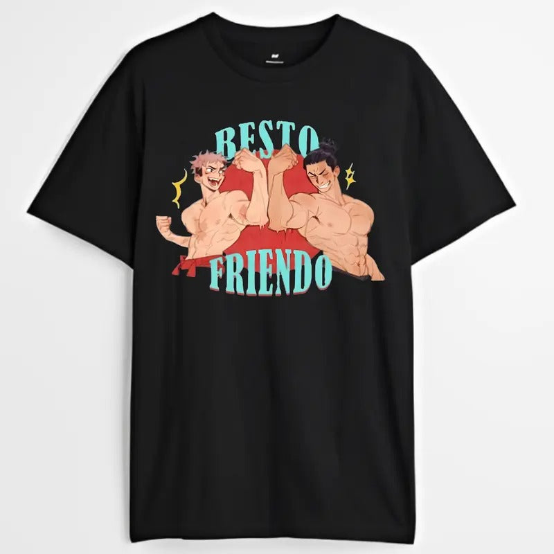 Besto Friendo Yuji Todo Anime Unisex T-shirt, Anime & Manga Gifts Cotton Menswear Top Love Hoodie, Sweatshirt