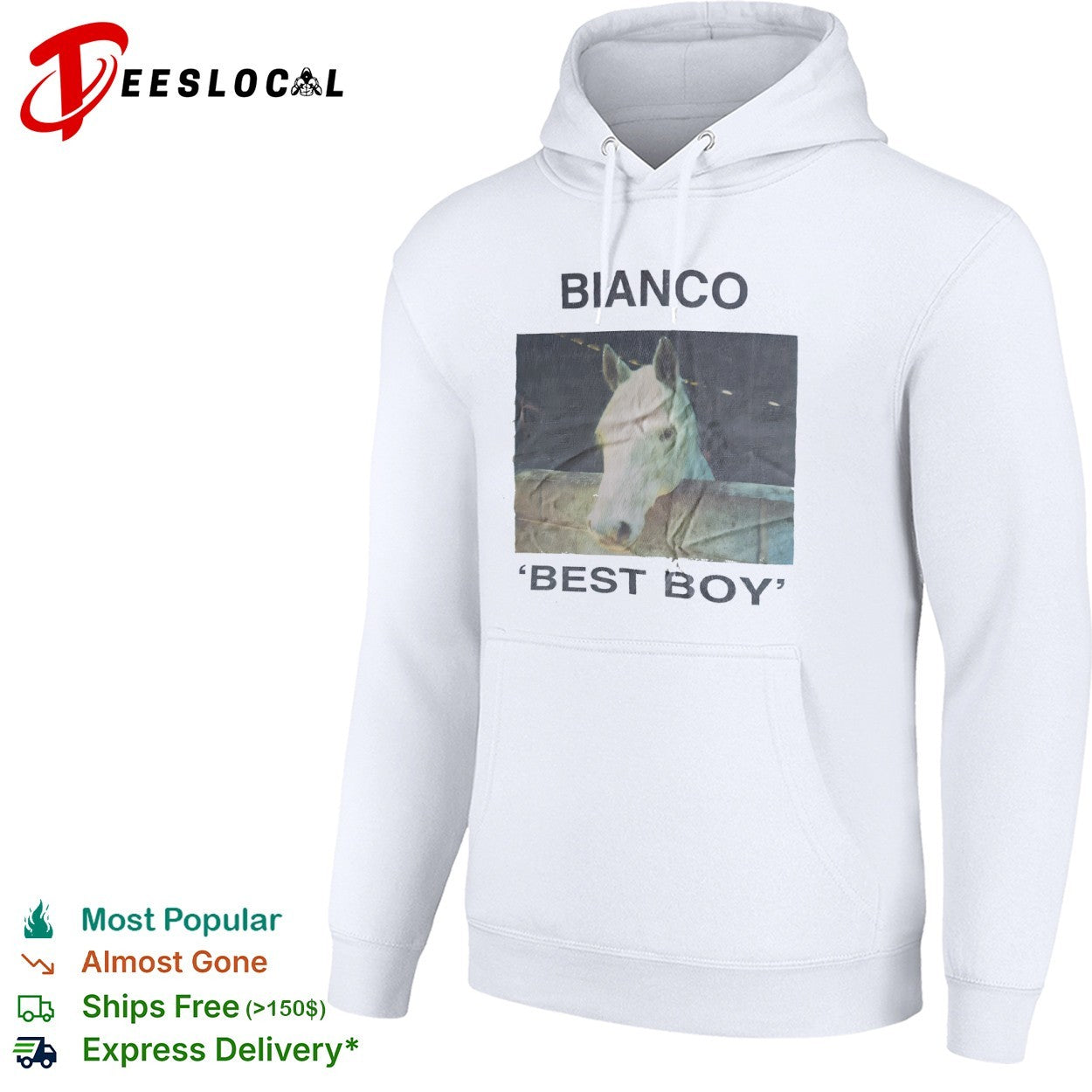 Bianco Best Boy horse portrait shirt