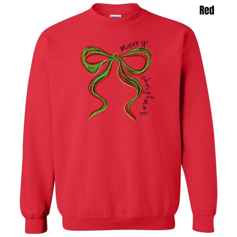 Big Bow Christmas Sweatshirt 'NLB' T-Shirts, Hoodie | PodTeesHub.com