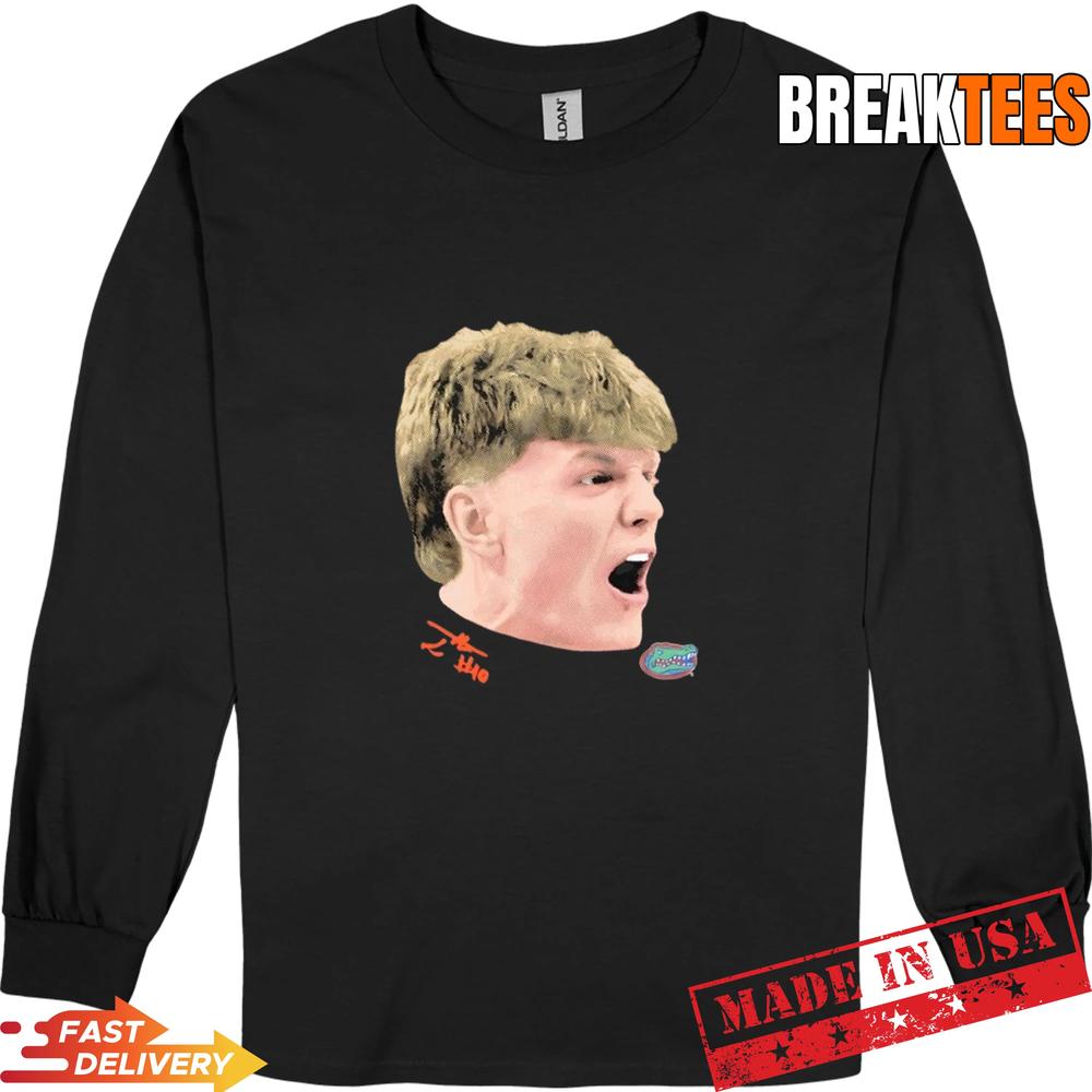 Big Head Thomas Haugh Florida Gators Basketball Signature T-Shirt