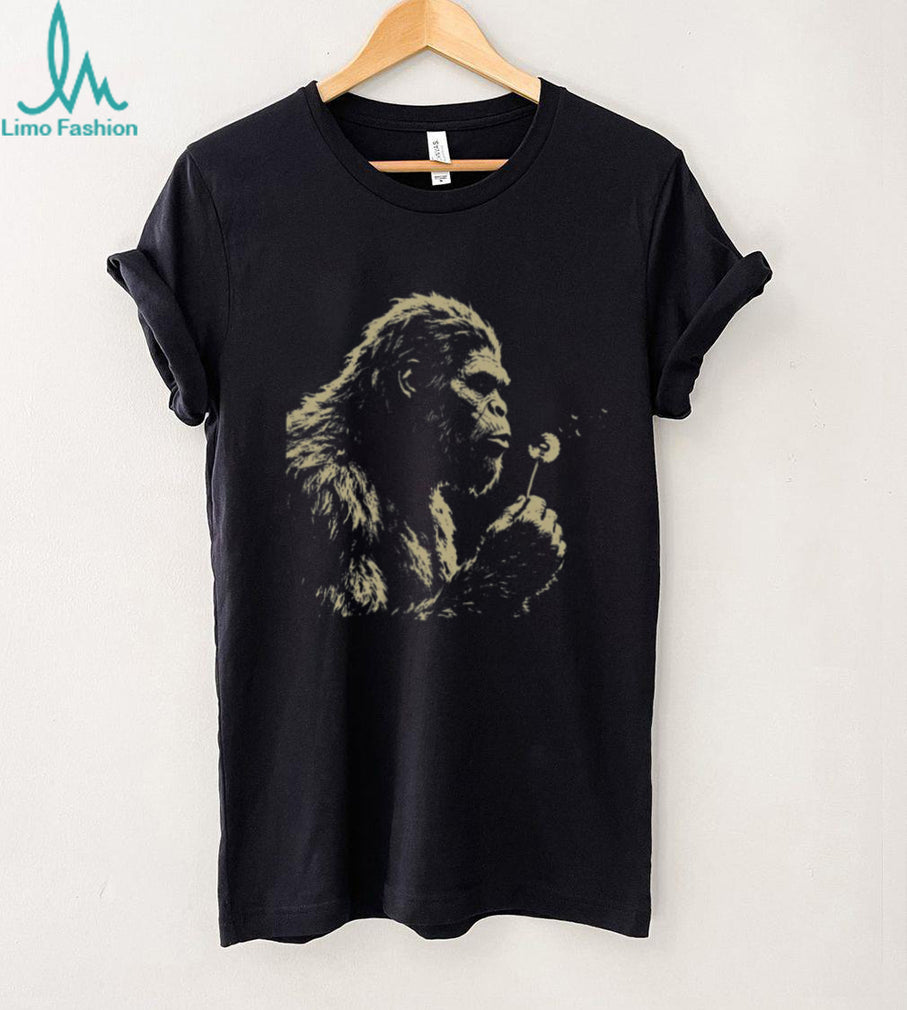 Bigfoot Dandelion Flower Whimsical Nature Graphic T Shirt