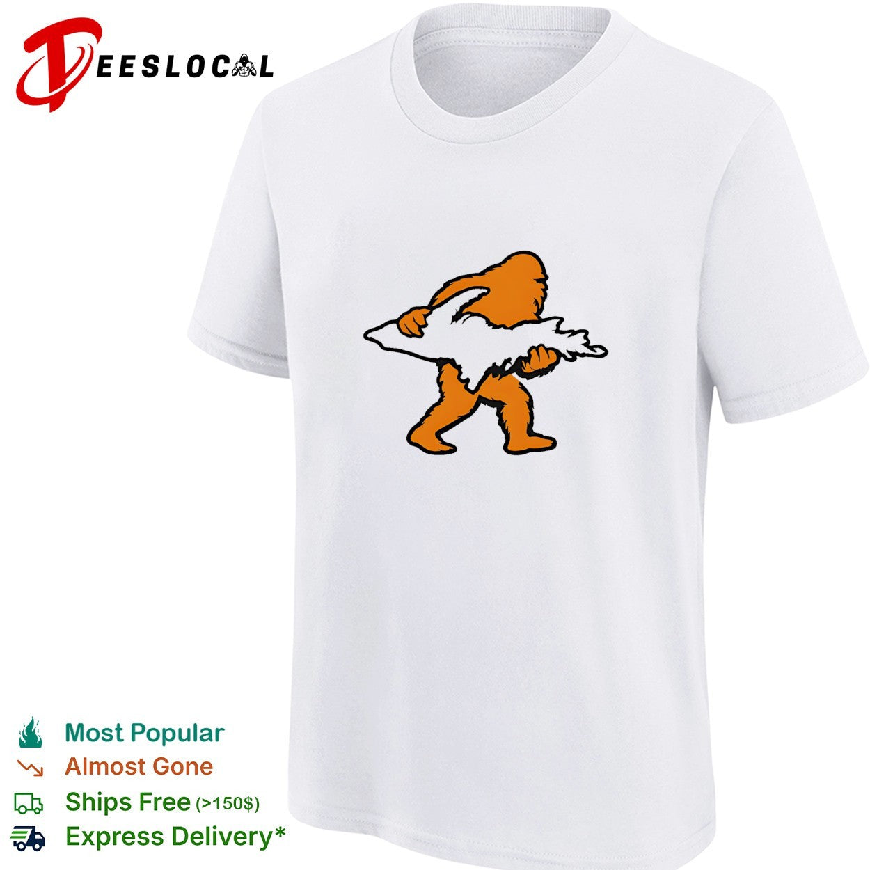 Bigfoot Holding UP Of Michigan Upper Peninsula shirt