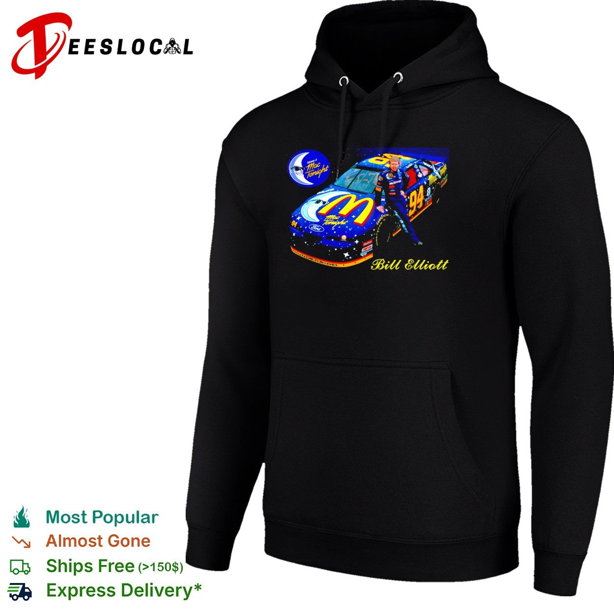 Bill Elliott Mac Tonight race car shirt