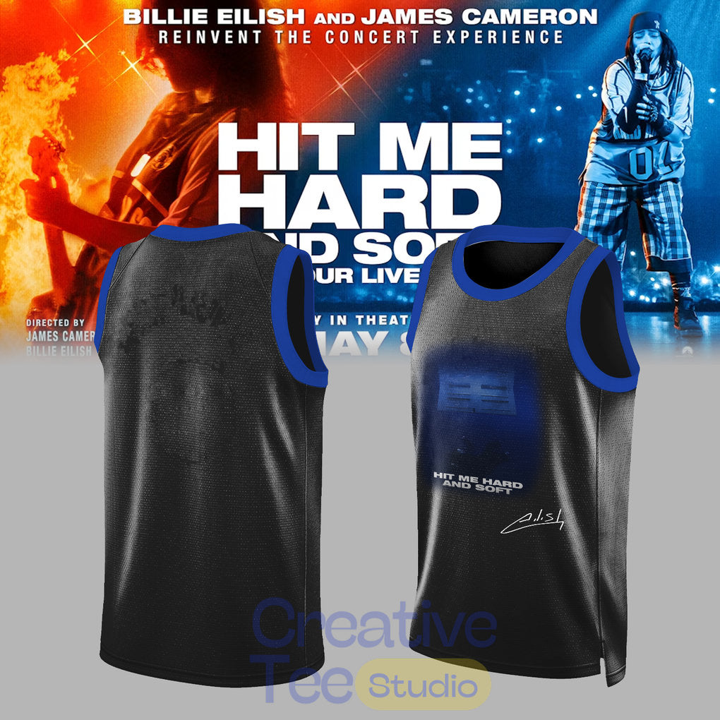 Billie Eilish Hit Me Hard and Soft The Tour 2026 Basketball Jersey