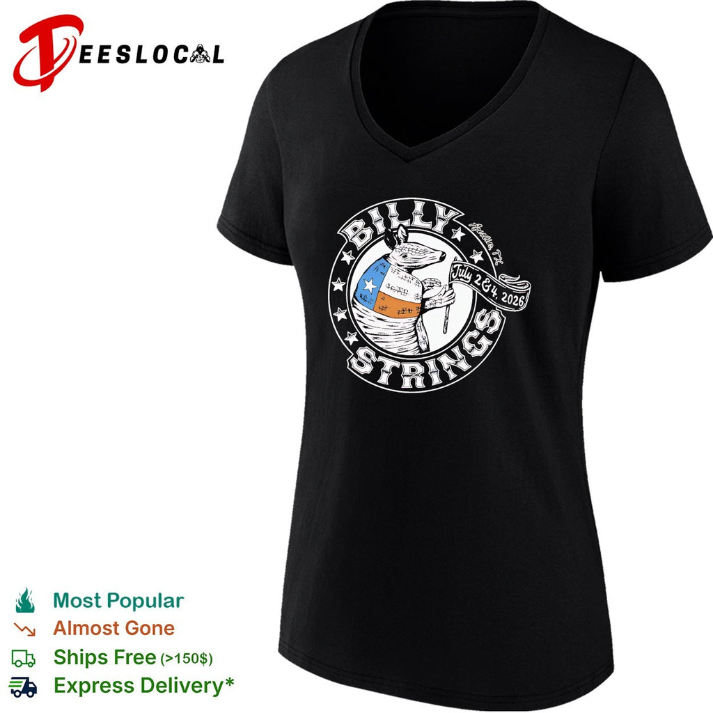 Billy Strings Austin TX July 2 and 4 2026 armadillo Texas flag shirt
