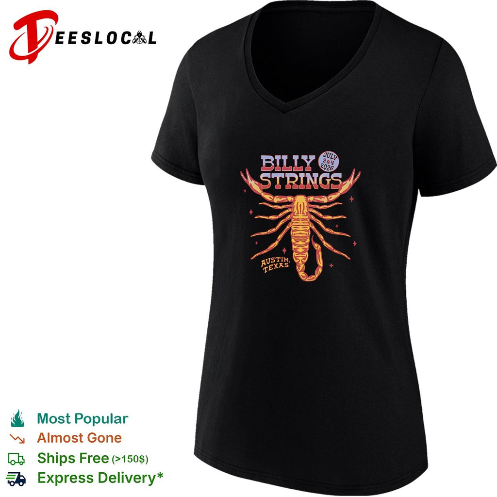 Billy Strings Austin Texas July 2 and 4 2026 scorpion shirt