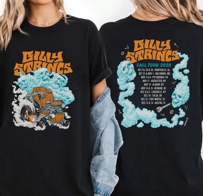 Billy Strings Fall 2025 Tour North American Merch When In Doubt T-shirt, Billy Strings Flash Shirt, 2025 Billy Strings...