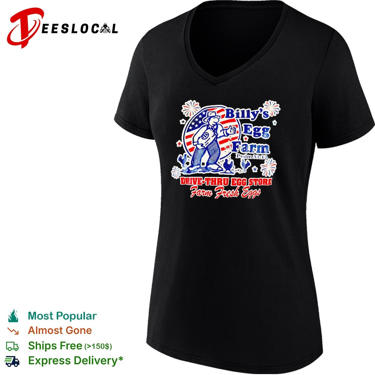 Billy’s egg farm farmer flag Psalm 3312 drive-thru store farm fresh shirt