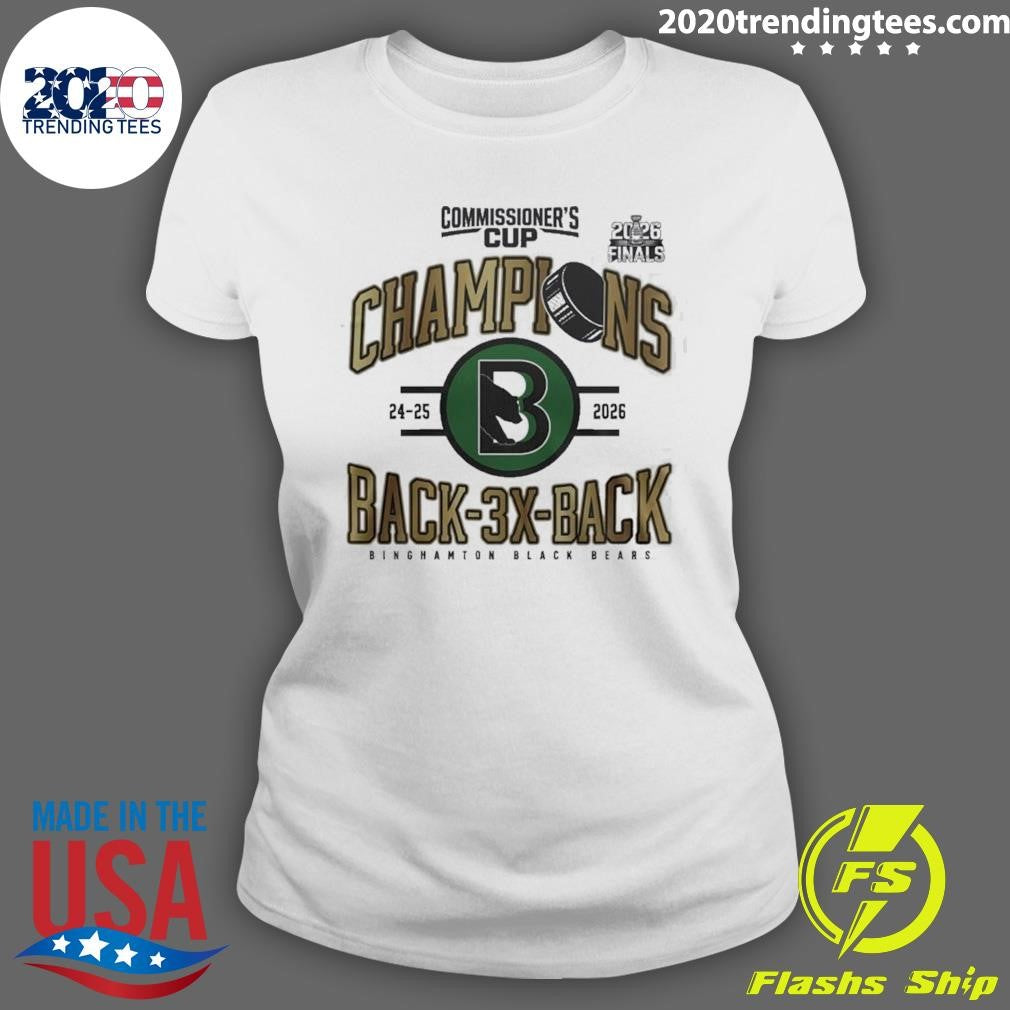 Binghamton Black Bears Commissioners Cup Champions 2026 Shirt